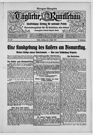 Tägliche Rundschau on Apr 2, 1915