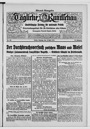 Tägliche Rundschau on Apr 13, 1915