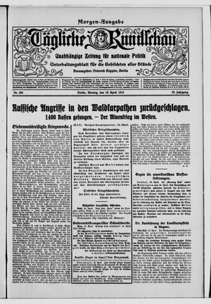 Tägliche Rundschau on Apr 19, 1915