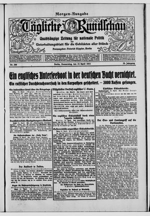 Tägliche Rundschau on Apr 22, 1915