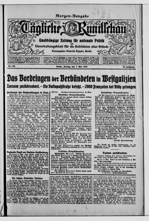 Tägliche Rundschau vom 07.05.1915