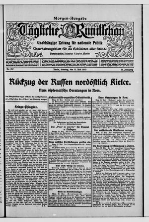 Tägliche Rundschau vom 23.05.1915