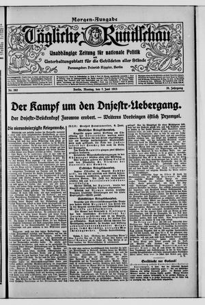 Tägliche Rundschau vom 07.06.1915