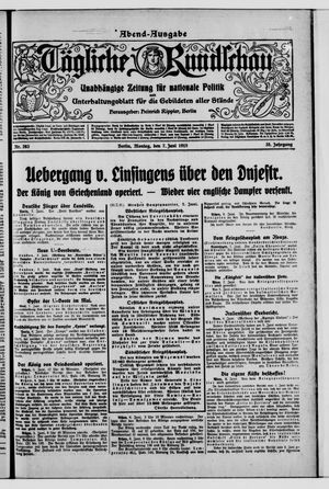 Tägliche Rundschau vom 07.06.1915