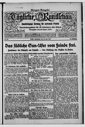 Tägliche Rundschau vom 26.06.1915