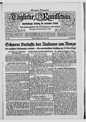 Tägliche Rundschau vom 02.07.1915