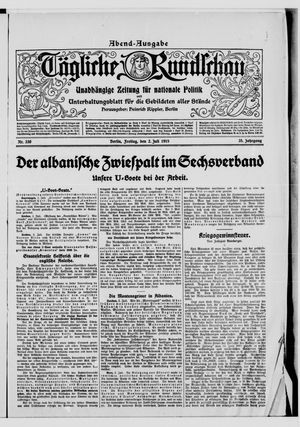 Tägliche Rundschau vom 02.07.1915