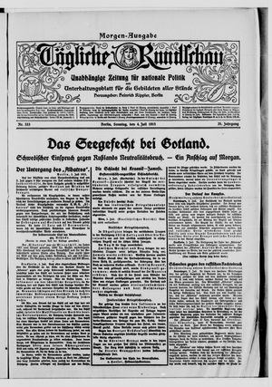 Tägliche Rundschau vom 04.07.1915