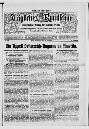 Tägliche Rundschau vom 15.07.1915