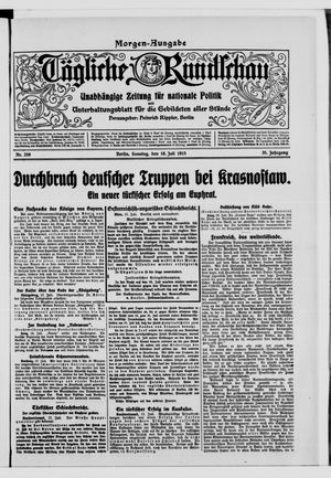 Tägliche Rundschau vom 18.07.1915