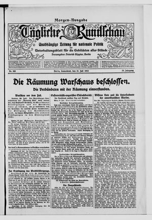 Tägliche Rundschau vom 31.07.1915