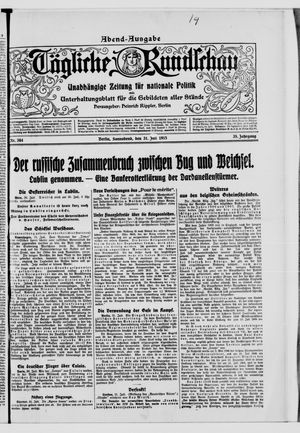 Tägliche Rundschau vom 31.07.1915