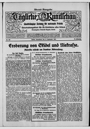 Tägliche Rundschau vom 11.09.1915