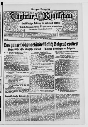 Tägliche Rundschau on Oct 18, 1915