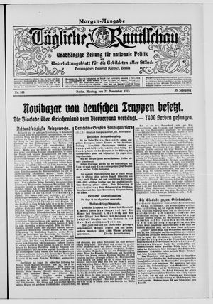 Tägliche Rundschau on Nov 22, 1915