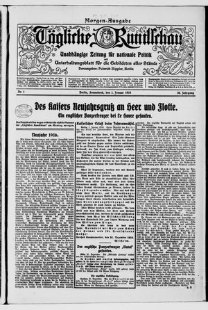 Tägliche Rundschau on Jan 1, 1916