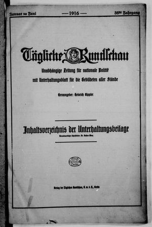 Tägliche Rundschau vom 03.01.1916