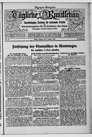 Tägliche Rundschau vom 07.01.1916