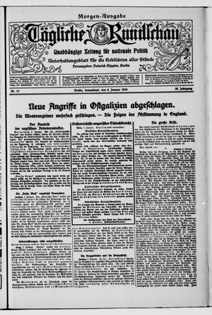 Tägliche Rundschau on Jan 8, 1916