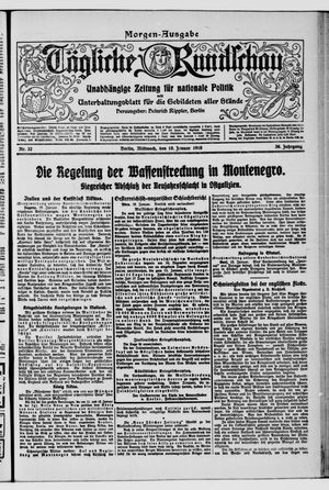 Tägliche Rundschau on Jan 19, 1916