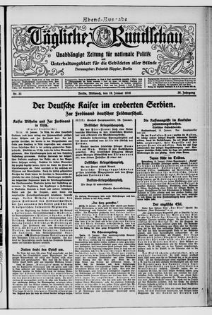 Tägliche Rundschau on Jan 19, 1916