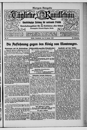 Tägliche Rundschau on Jan 22, 1916