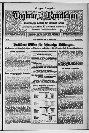Tägliche Rundschau on Jan 29, 1916