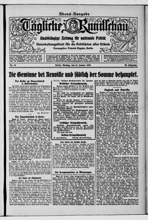 Tägliche Rundschau vom 31.01.1916