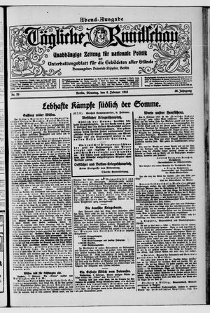 Tägliche Rundschau vom 08.02.1916