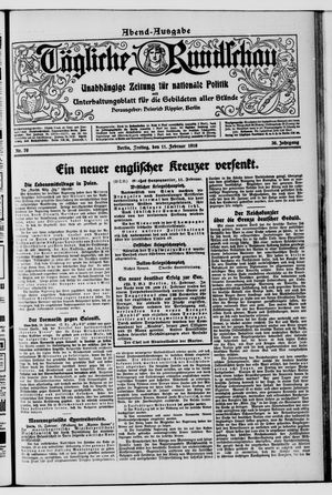 Tägliche Rundschau vom 11.02.1916