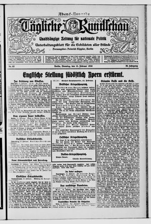 Tägliche Rundschau vom 15.02.1916