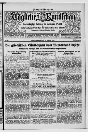 Tägliche Rundschau on Feb 19, 1916