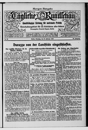 Tägliche Rundschau on Feb 22, 1916
