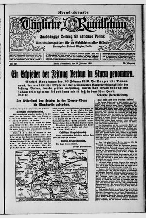 Tägliche Rundschau on Feb 26, 1916