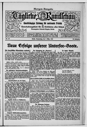 Tägliche Rundschau vom 02.03.1916
