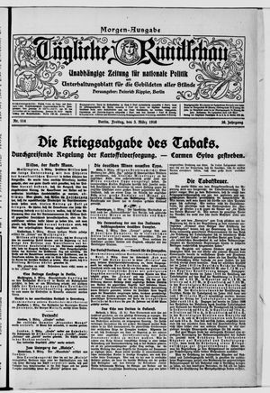 Tägliche Rundschau vom 03.03.1916