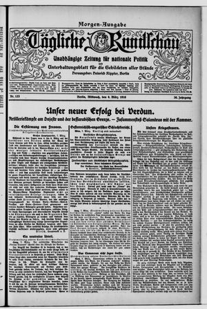 Tägliche Rundschau vom 08.03.1916