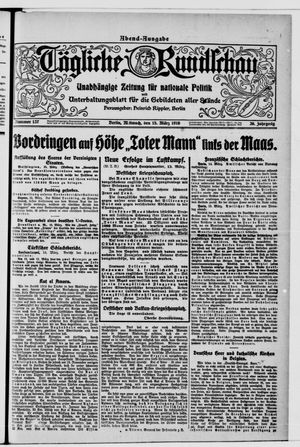 Tägliche Rundschau on Mar 15, 1916