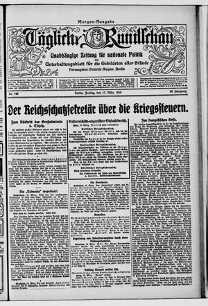 Tägliche Rundschau on Mar 17, 1916