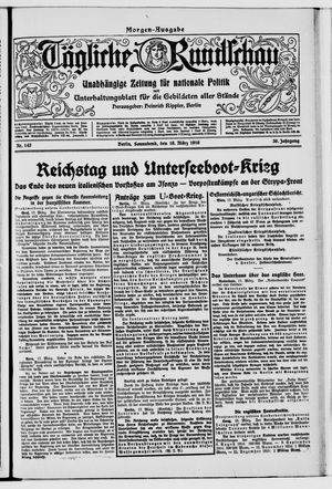 Tägliche Rundschau on Mar 18, 1916