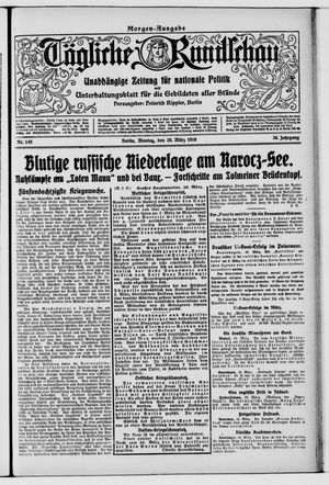 Tägliche Rundschau on Mar 20, 1916