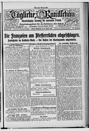 Tägliche Rundschau vom 12.04.1916