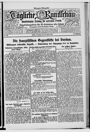 Tägliche Rundschau on Apr 16, 1916