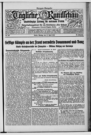 Tägliche Rundschau vom 17.04.1916