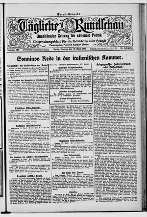 Tägliche Rundschau vom 17.04.1916