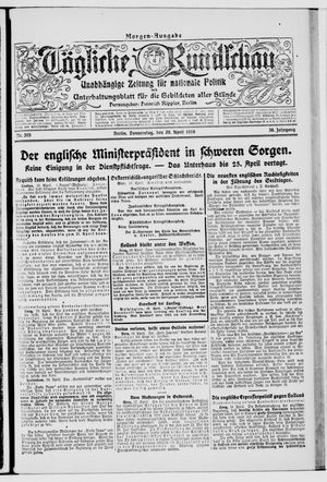 Tägliche Rundschau on Apr 20, 1916