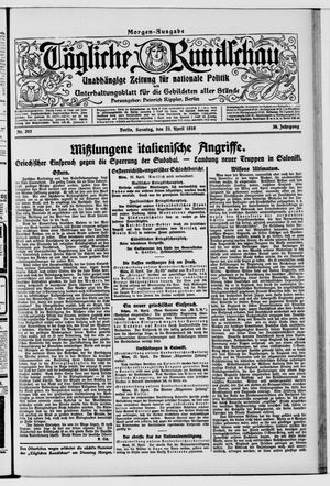 Tägliche Rundschau on Apr 23, 1916