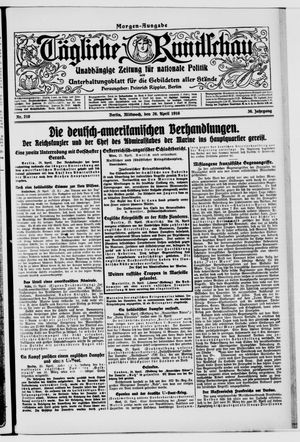 Tägliche Rundschau on Apr 26, 1916