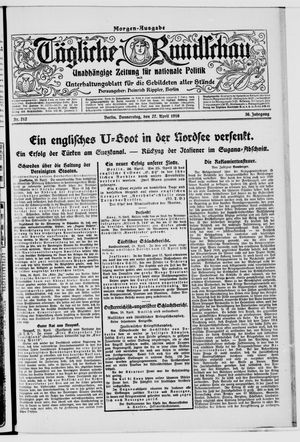 Tägliche Rundschau on Apr 27, 1916