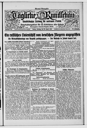 Tägliche Rundschau on Apr 28, 1916